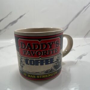 Daddy's Favorite Coffee Mug - Beige, Red, Black